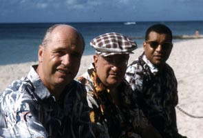 ... Walter O’Malley and Roy Campanella in fall 1956 en route to Tokyo