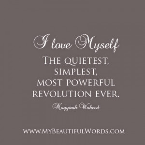 Love Yourself... It's a Revolution.