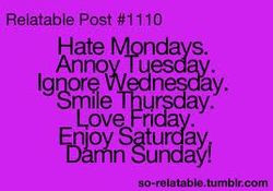 Hate Mondays Wallpaper I hate monday by prongs65