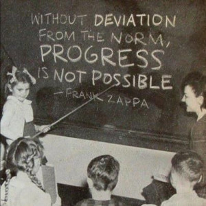 deviating from the norm