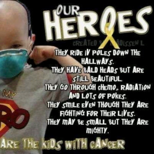 These kids are TRUE heroes! Praying for a cure sweet Destiny! Keep ...