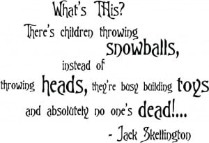 Nightmare Before Christmas Wall Quotes