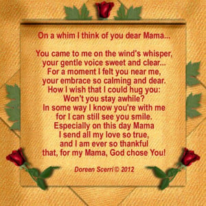 ... mother, this Whimsical Poem is a perfect choice for Mother's Day