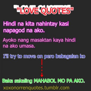 famous love quotes tagalog