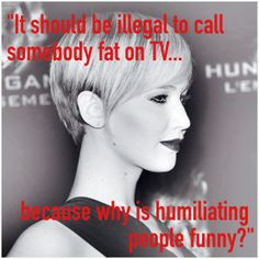 Jennifer Lawrence Says Fat Criticism Should Be Illegal
