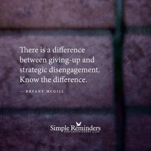 strategic disengagement strategic disengagement