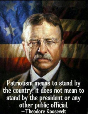 PATRIOTISM; a definition by President Teddy Roosevelt