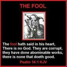 Psalm 14:1 KJV - #fool