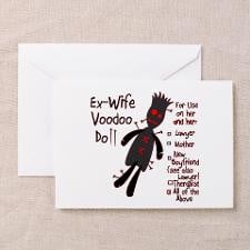 Ex-Wife Voodoo Doll Greeting Card for