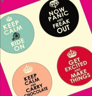 Quotes and Sayings - Keep Calm and Chill Out - Large Rounds - 2.25 ...