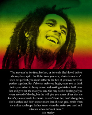 Bob marley on how to love a woman