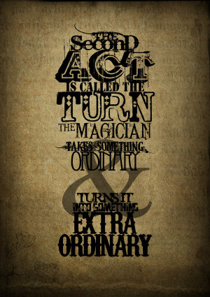 The Prestige Typography Quotes