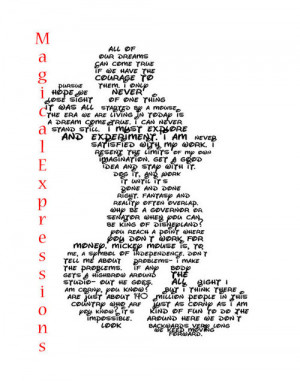 Mickey Silhouette custom quotes from Disney by MagicalExpressions