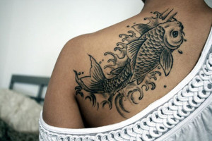 Koi Fish Tattoo Designs for Women