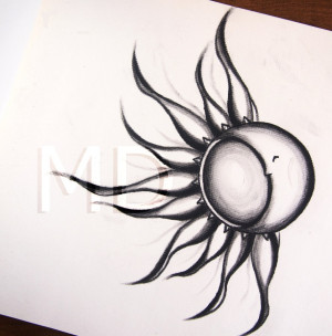 Sun and Moon Tattoo by horseridertirsola