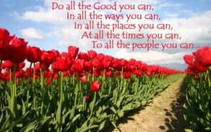 Do All The Good You Can