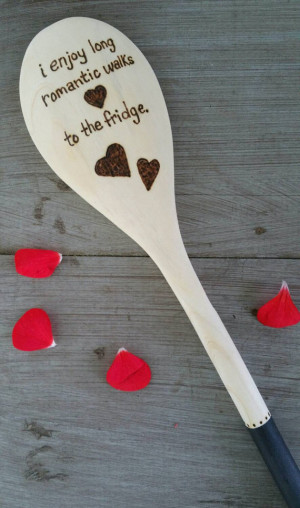 Funny Food Quote Spoon, Wood Burned Spoons, Pyrography, Wooden Kitchen ...