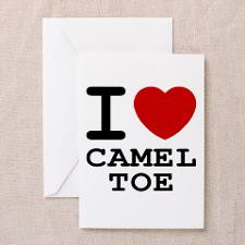 heart camel toe Greeting Card for