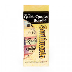 ... of Quotes and Phrases - Cardstock and Vellum Quote Strips - Sentiments