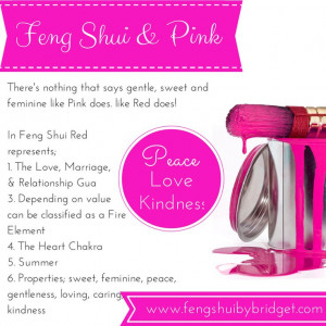 Feng Shui and the Colour Pink.
