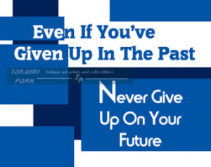 Never Give Up, Motivational Quote W all Art Print, 8x10, Word Art ...