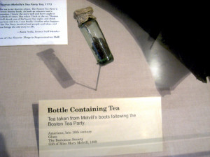 containing the tea Thomas Melvill found in his boots after the Boston ...