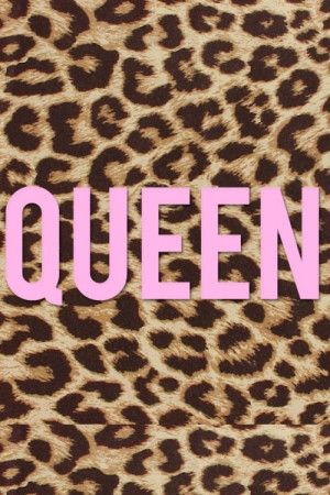 Queen pink leopard print wallpaper