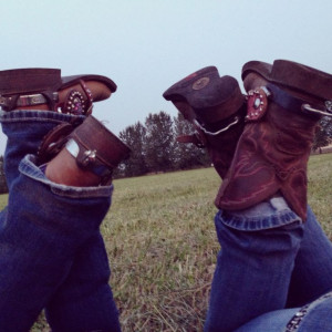 good friends, but when a cowgirl and her horse meets another cowgirl ...