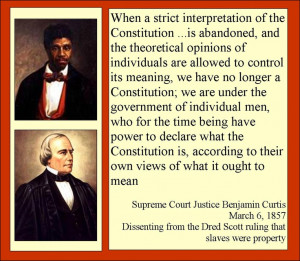 Dred Scott case was decided by a Democratic-controlled Supreme Court ...