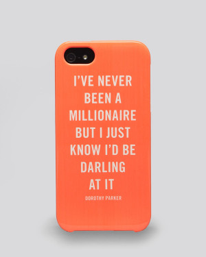 kate spade new york iPhone 5/5s Case - Millionaire Quote