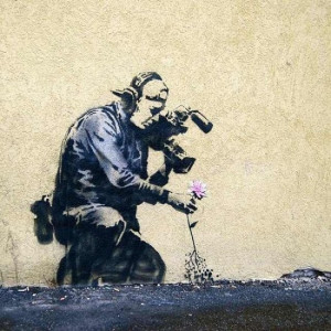 Street art and Quotes from the work of a British artist named Banksy ...