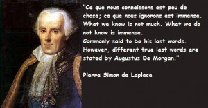 Pierre simon de laplace famous quotes 1