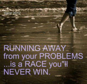 Running away