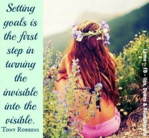 Tony Robbins setting goals quote via Ups, Downs, & Roundabouts at www ...