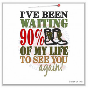 5093 Sayings : I've Been Waiting 90% Of My Life Applique 5x7