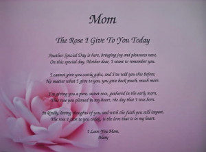 deceased mother birthday poems