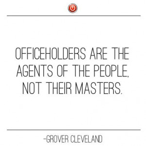 Inspirational Quote from Grover Cleveland