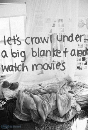 Let's crawl under a blanket