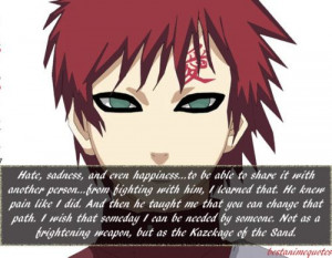 gaara lovable depressed quote - naruto-rp-shinobi-world Photo