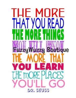 Dr. Seuss Reading Quote