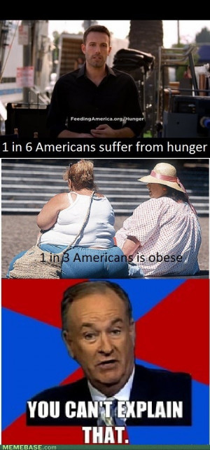 Hunger - further proof we're idiots.