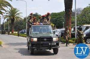 Rehearsals for President Michael Satas burial at Mulungushi Int
