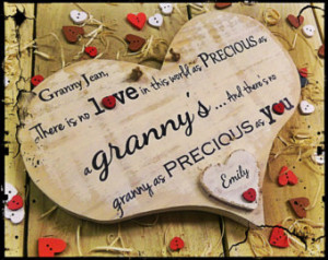 ... for granny gran nan nanny grandmother birthday christmas plaque sign