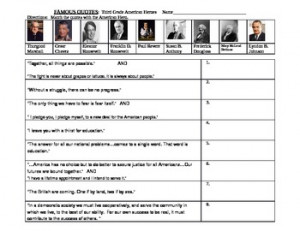 Third Grade Georgia Social Studies American Hero Famous Qu