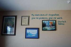 The full quote on the wall