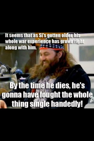 Duck Dynasty. Willie Robertson quotes on how si makes up stories