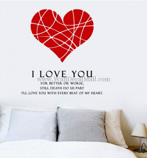 Amanda I Love You Quote Wall Decals