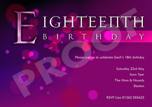 to see more 18th birthday party invitations click the back button