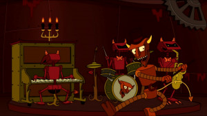 The Robot Devil with his band of Robot Demons ( 6ACV19 ).