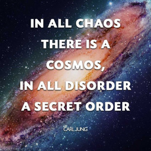 is a cosmos, in all disorder a secret order • Carl Jung • Quotes ...